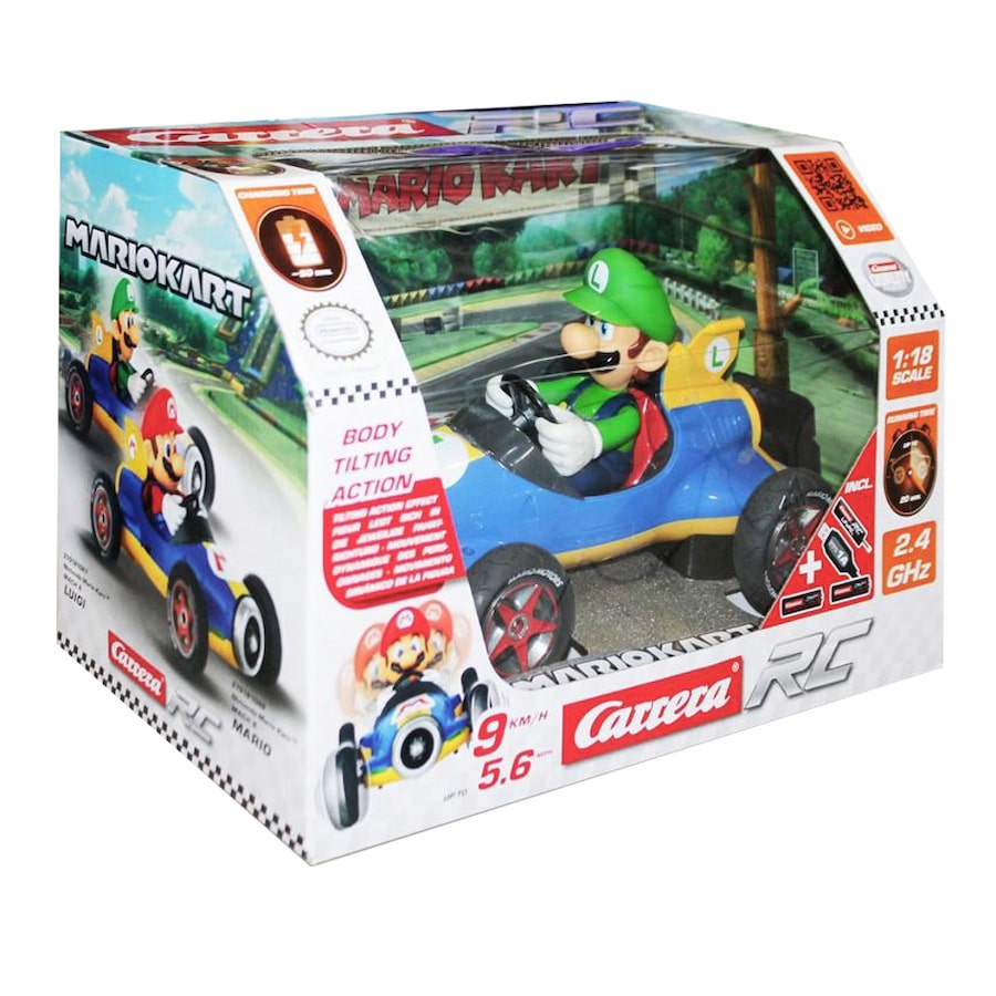 Carrera RC Mario Kart, Luigi Mach 8 1:18 Scale 2.4 Ghz RC Car