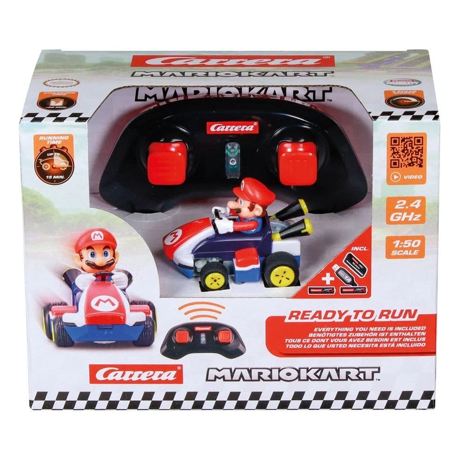 Carrera RC Mario Kart Mini RC Mario 1:50 Scale 2.4GHz Car