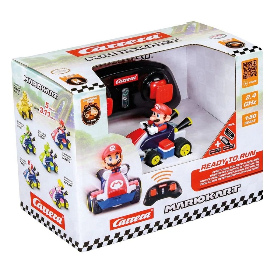 Carrera RC Mario Kart Mini RC Mario 1:50 Scale 2.4GHz Car
