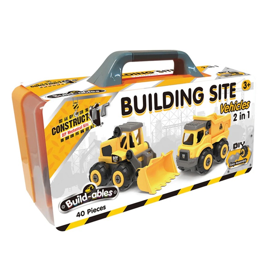 Buy Construct It DIY Mechanical Kit Build-ables Plus Building Site ...