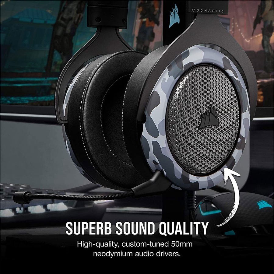 Corsair HS60 HAPTIC Stereo Gaming Headset with Haptic Bass