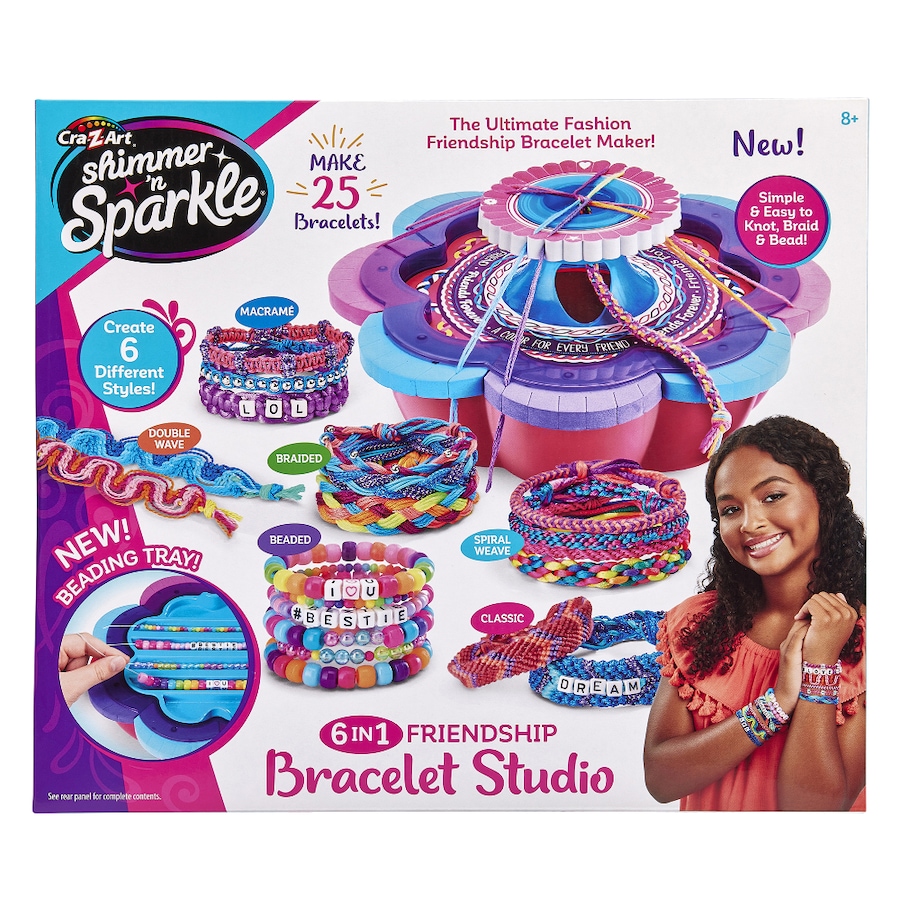 Cra-Z-Art Shimmer N Sparkle 6 In 1 Make Your Own Ultimate Friendship Bracelet