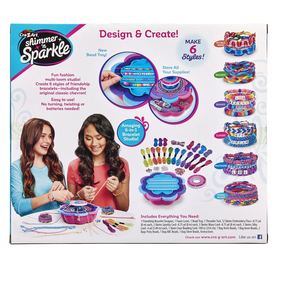 Cra-Z-Art Shimmer N Sparkle 6 In 1 Make Your Own Ultimate Friendship Bracelet