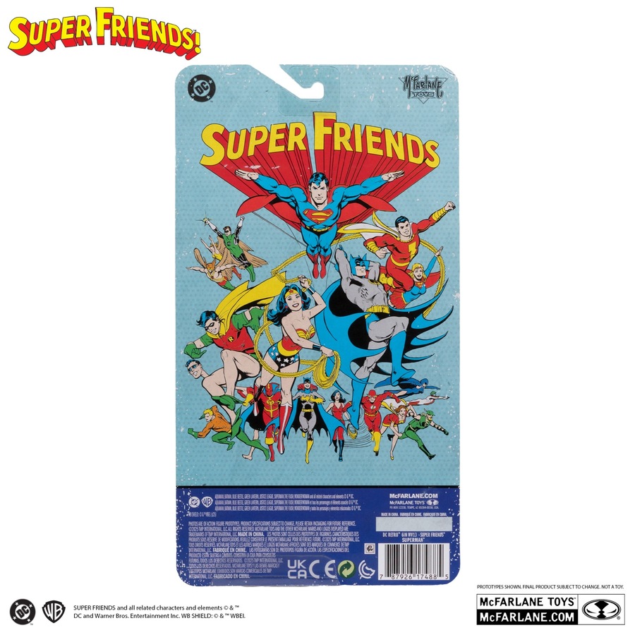 DC Comics Retro Super Friends Superman 6 inch Action Figure