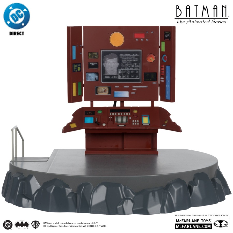 DC Direct Batman The Animated Series Batcave with Batman Gold Label Playset