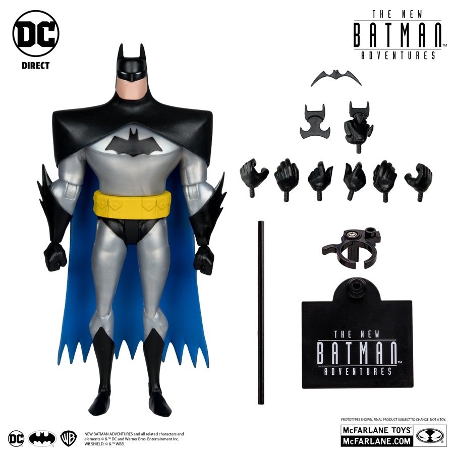 DC Direct The New Batman Adventures Batman (Silver) 6 inch Action Figure