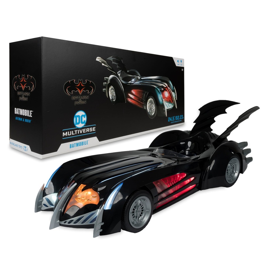 Buy DC Multiverse Batman and Robin Batmobile 7 inch Scale Vehicle with ...