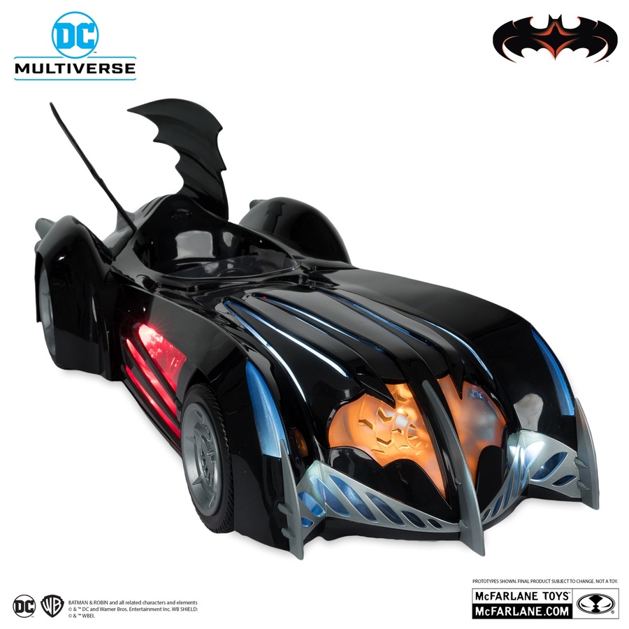 Buy DC Multiverse Batman and Robin Batmobile 7 inch Scale Vehicle with ...