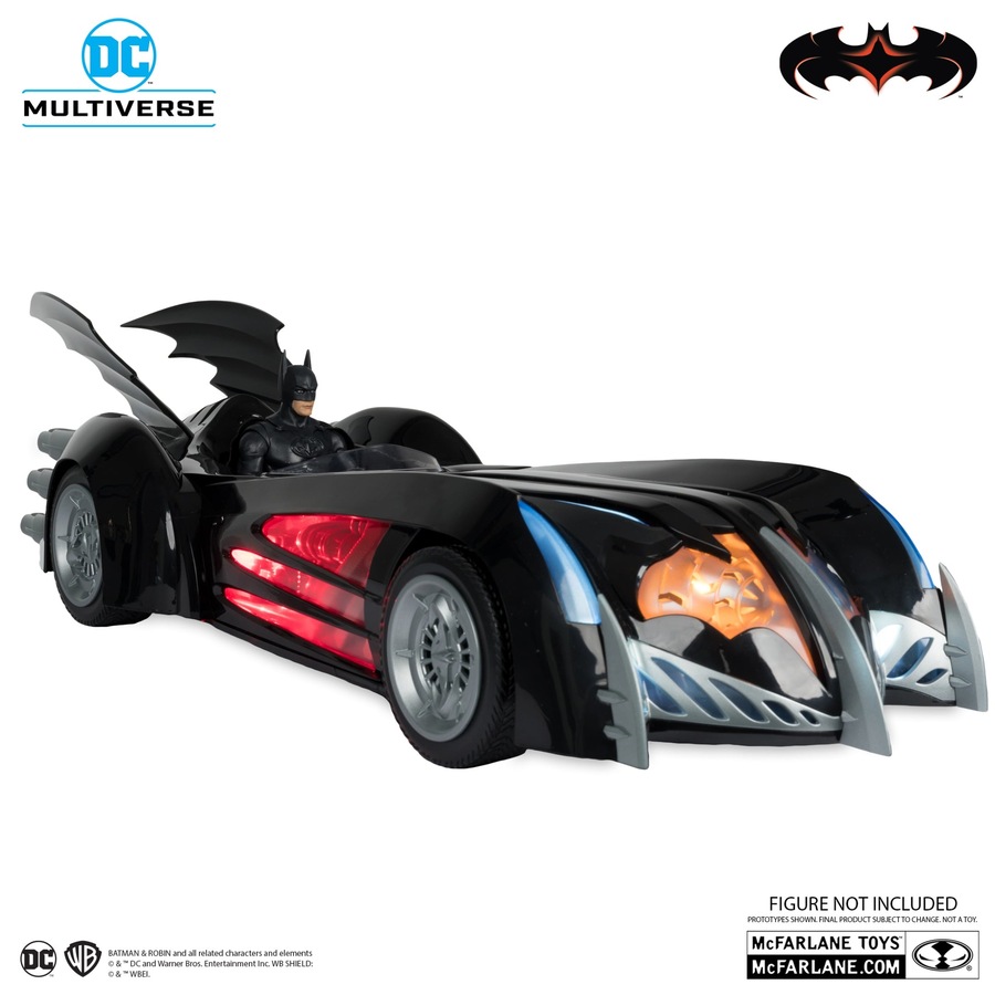 Buy DC Multiverse Batman and Robin Batmobile 7 inch Scale Vehicle with ...