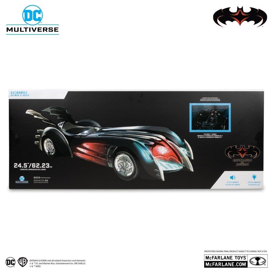 Buy DC Multiverse Batman and Robin Batmobile 7 inch Scale Vehicle with ...
