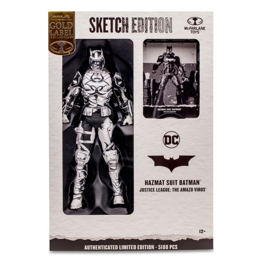 DC Multiverse Gold Label Justice League Amazo Virus Hazmat Suit Batman Sketch Edition 7 inch Action Figure