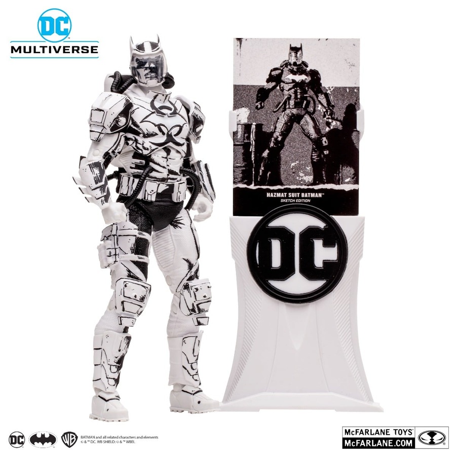 DC Multiverse Gold Label Justice League Amazo Virus Hazmat Suit Batman Sketch Edition 7 inch Action Figure