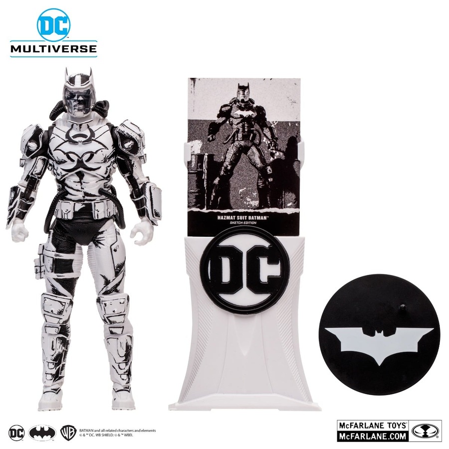 DC Multiverse Gold Label Justice League Amazo Virus Hazmat Suit Batman Sketch Edition 7 inch Action Figure