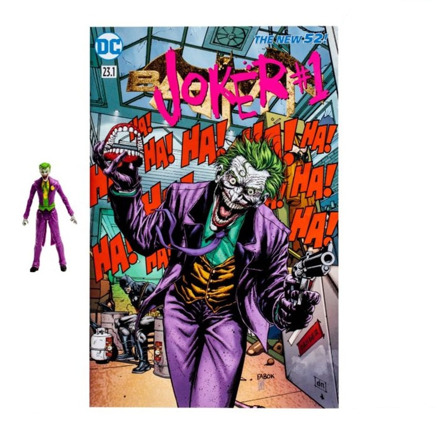 DC The Joker Page Punchers 3 inch Scale Action Figure with Comic Book
