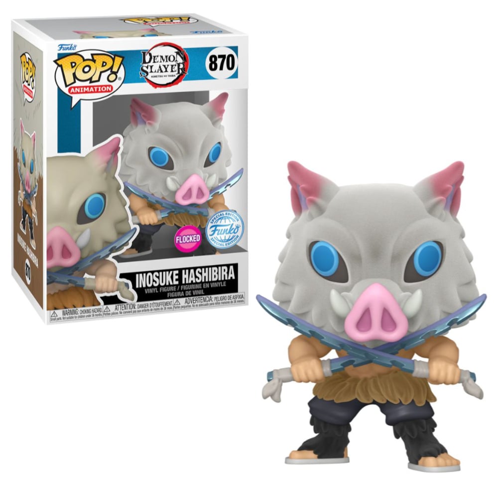 Buy Demon Slayer Inosuke Hashibira Flocked Funko POP! Vinyl - MyDeal ...
