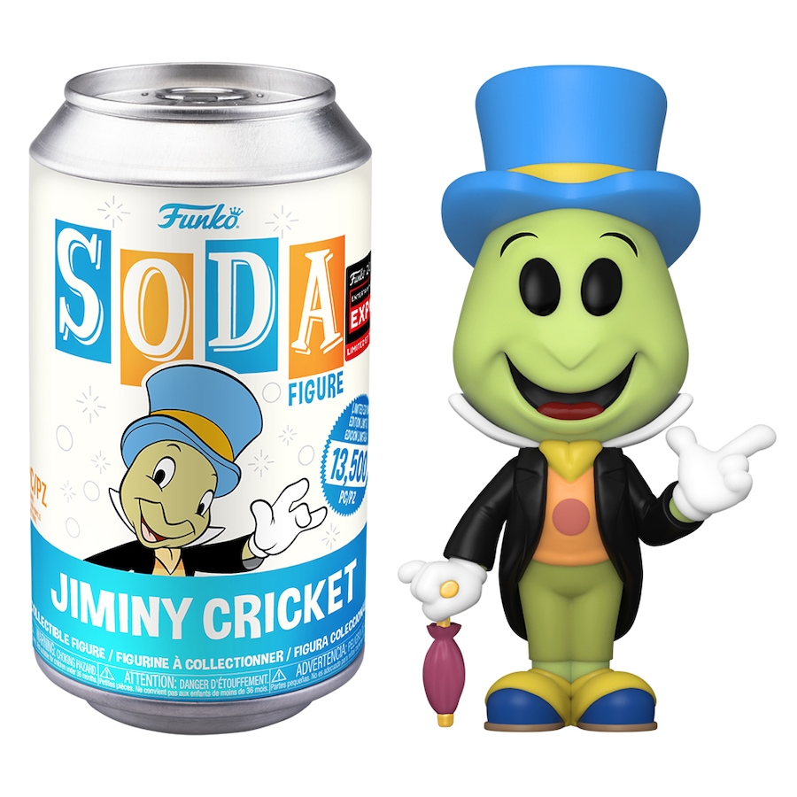 Disney Pinocchio Jiminy Cricket Convention Exclusive Funko Soda Vinyl