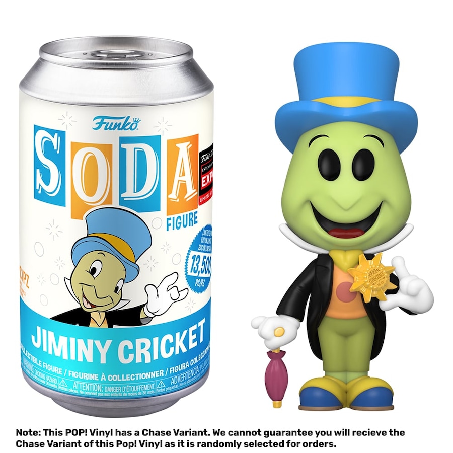 Disney Pinocchio Jiminy Cricket Convention Exclusive Funko Soda Vinyl
