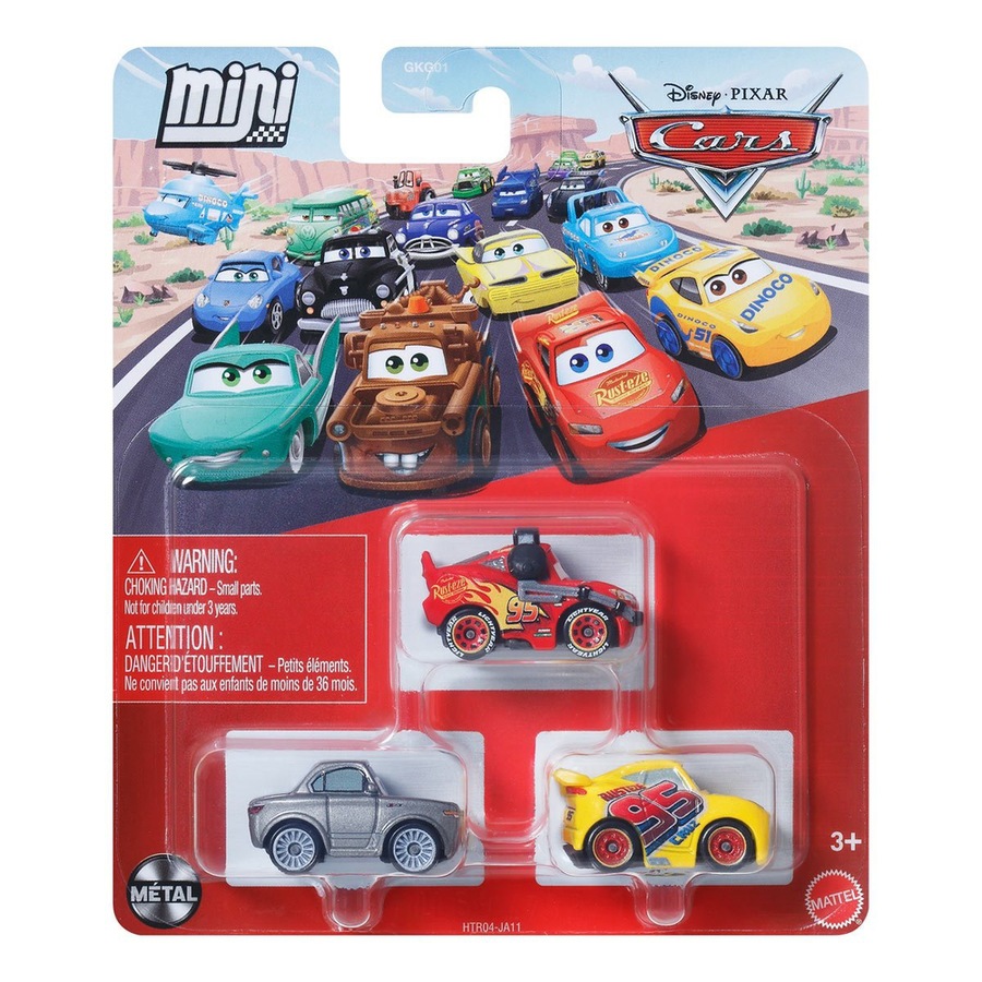 Buy Disney Pixar Cars Mini Racers Diecast Car 3 Pack (Rusteze Cruz ...
