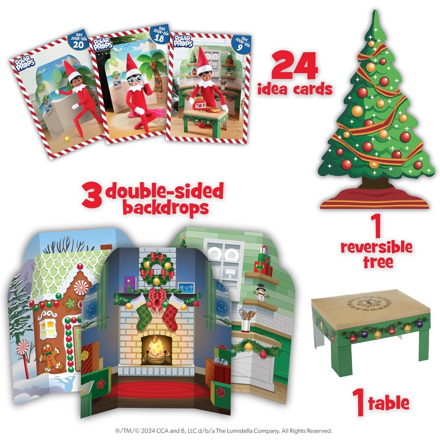 Elf On The Shelf Polar Props Official 24 Day Ultimate Elf Ideas Kit Advent Calendar