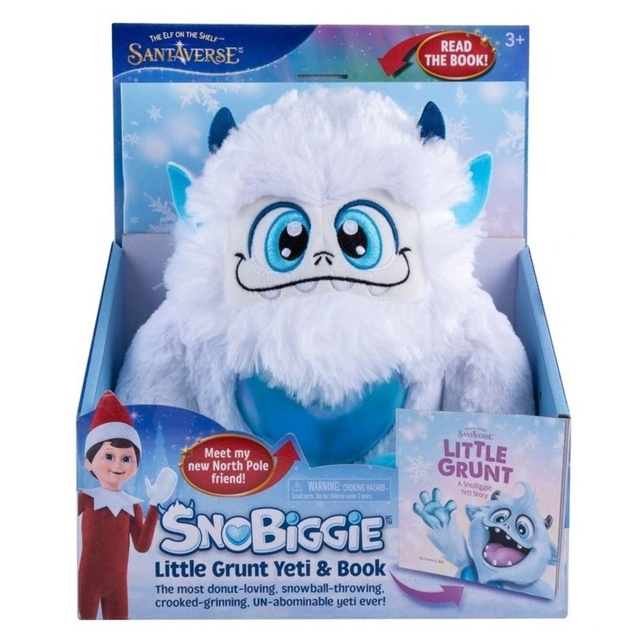 Elf on the Shelf Santaverse Snobiggie Yeti Little Grunt Plush and Book Set