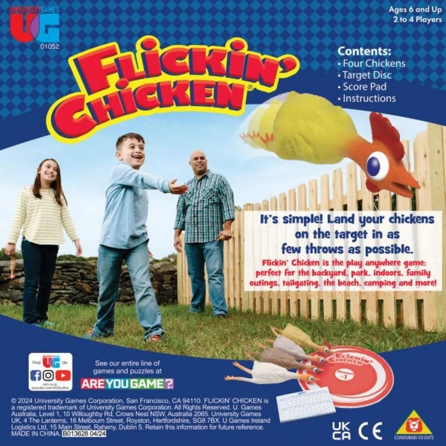 Flickin' Chicken Boxed Edition Board Game