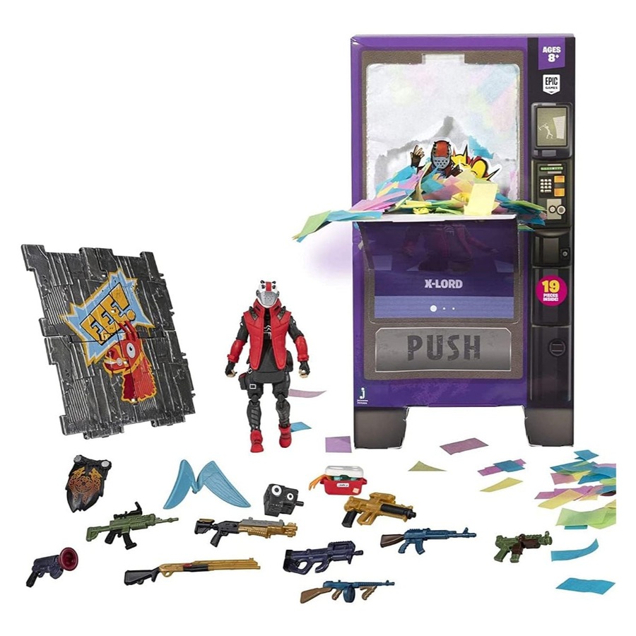 Fortnite Vending Machine X-Lord 4 inch Figure Pack