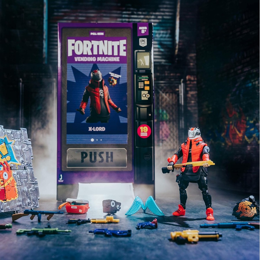 Fortnite Vending Machine X-Lord 4 inch Figure Pack