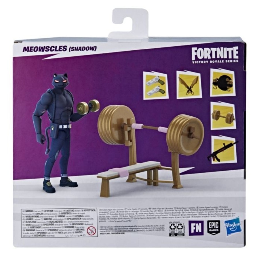 Fortnite Victory Royale Series Meowscles Shadow Action Figure Deluxe Pack