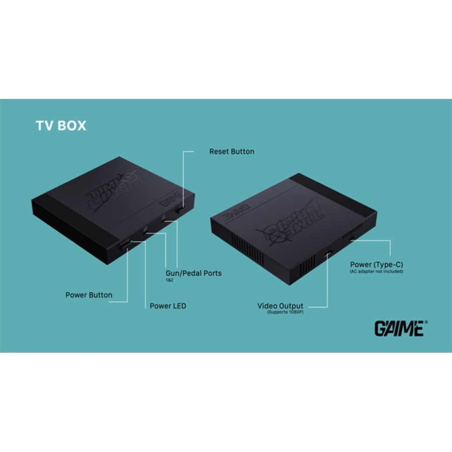 G'AIM'E Time Crisis Gun Controller Set for Modern TVs (1 Gun Premium Pack)