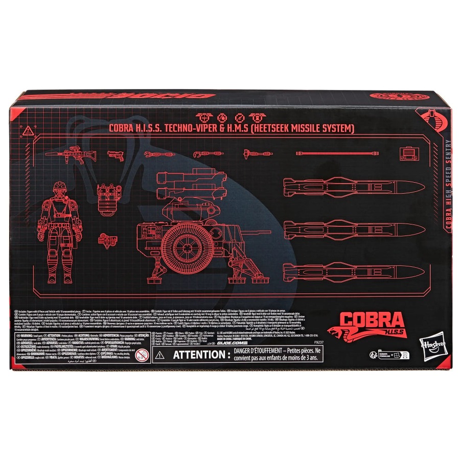 G.I. Joe Classified Series 111 Cobra H.I.S.S. Techno-Viper and H.M.S. Action Figure
