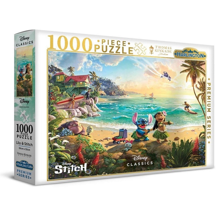 Buy Harlington Thomas Kinkade Disney Lilo and Stitch 1000 Piece Jigsaw ...