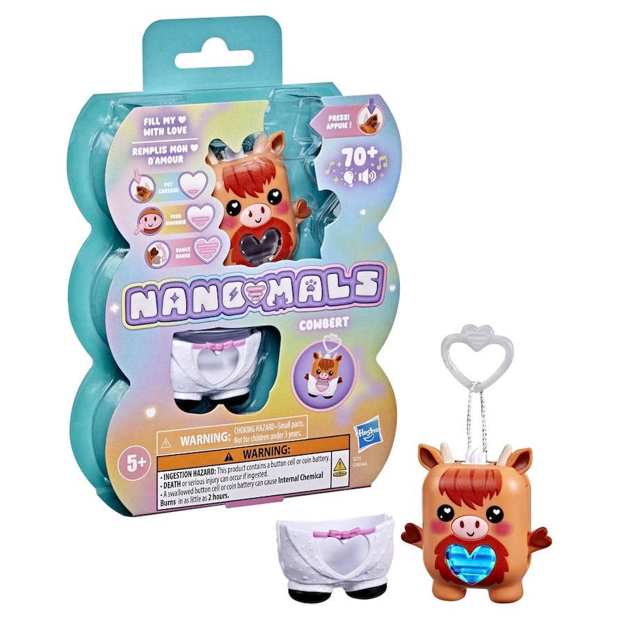 Hasbro Nano-Mals Cowbert the Highland Cow Electronic Fidget Pet