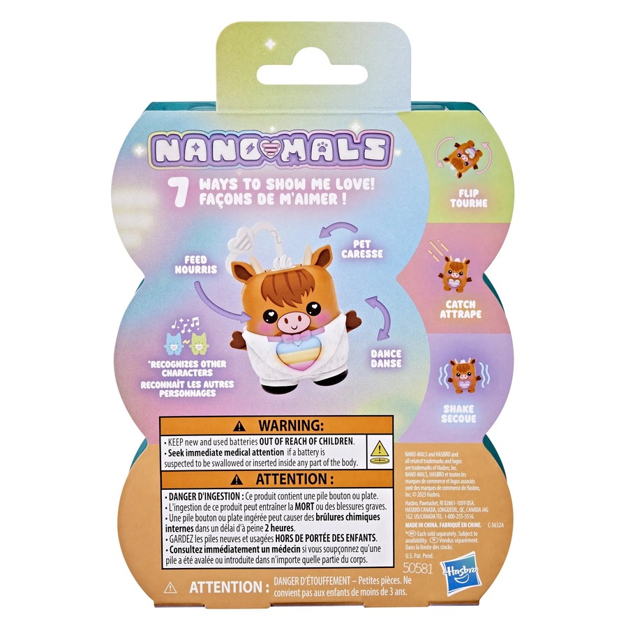 Hasbro Nano-Mals Cowbert the Highland Cow Electronic Fidget Pet