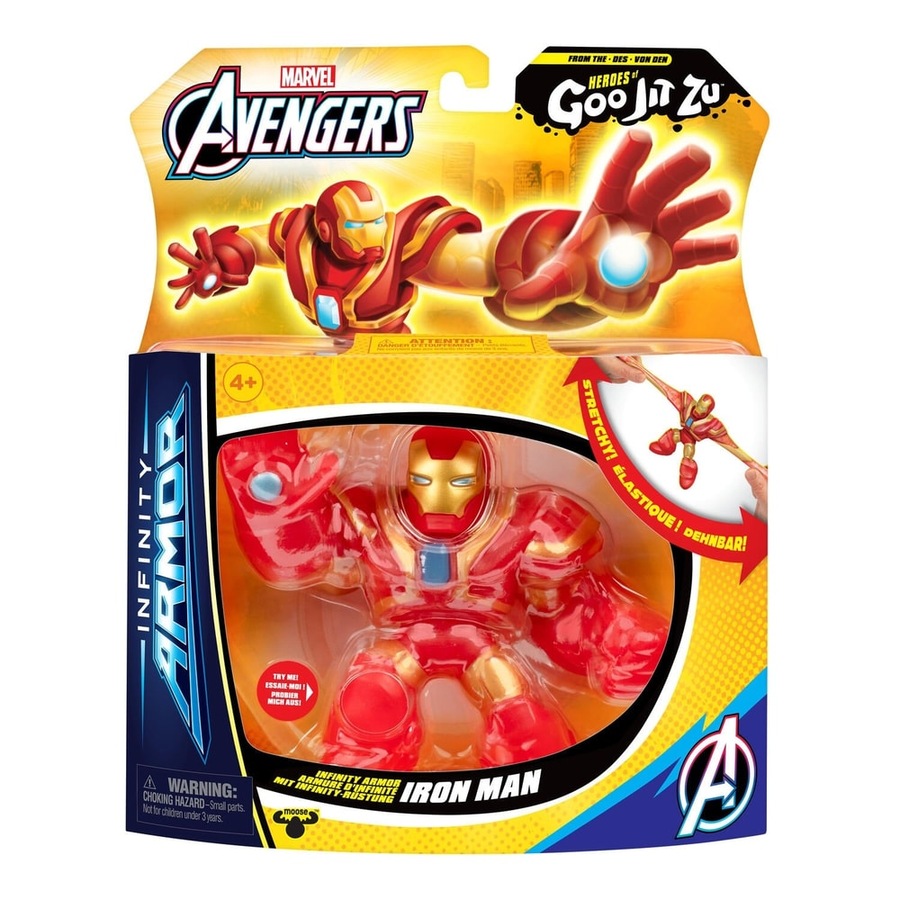 Buy Heroes of Goo-Jit-Zu Marvel Series 11 Infinity Armor Iron Man Hero ...
