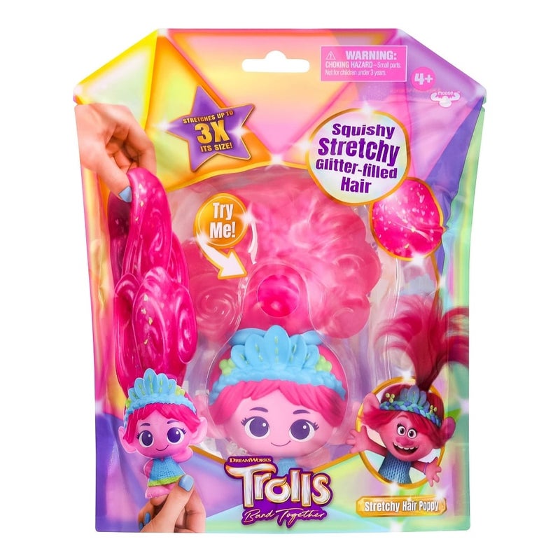 Buy Heroes Of Goo-Jit-Zu Trolls Band Together Stretchy Hair Poppy - MyDeal