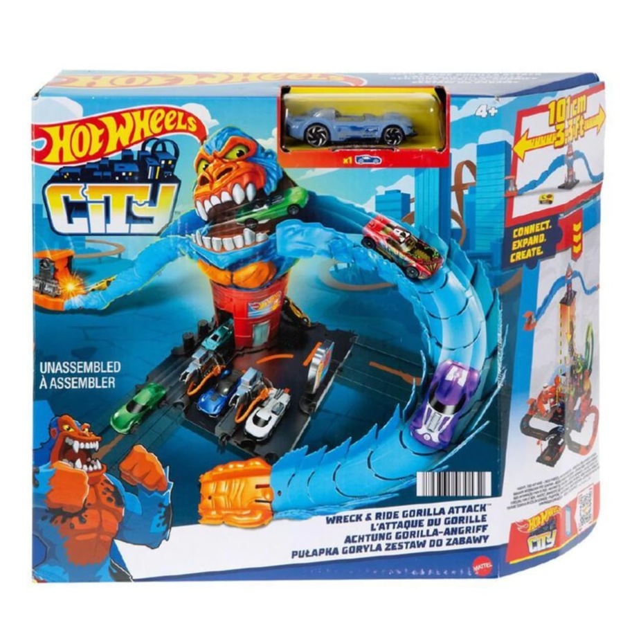 Hot Wheels City Nemesis Wreck and Ride Gorilla Attack Playset