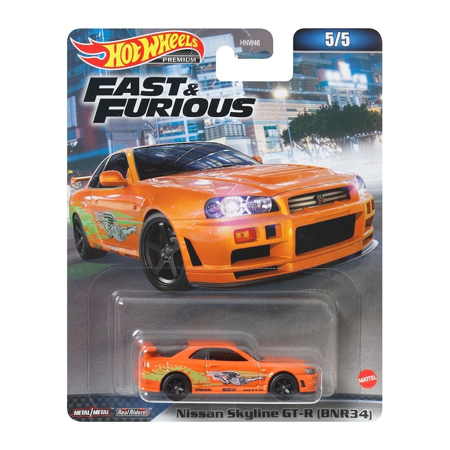 Hot Wheels Fast and Furious Nissan Skyline GT-R BNR34