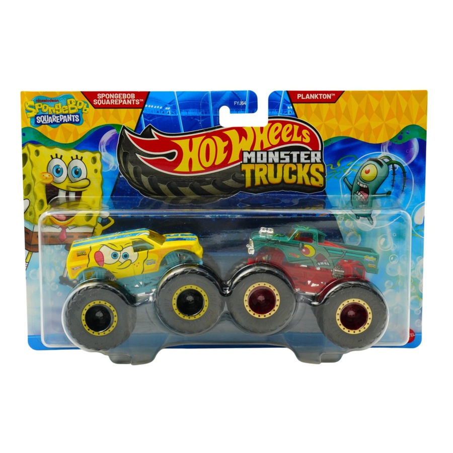 Buy Hot Wheels Monster Trucks Demolition Doubles 1:64 SpongeBob ...