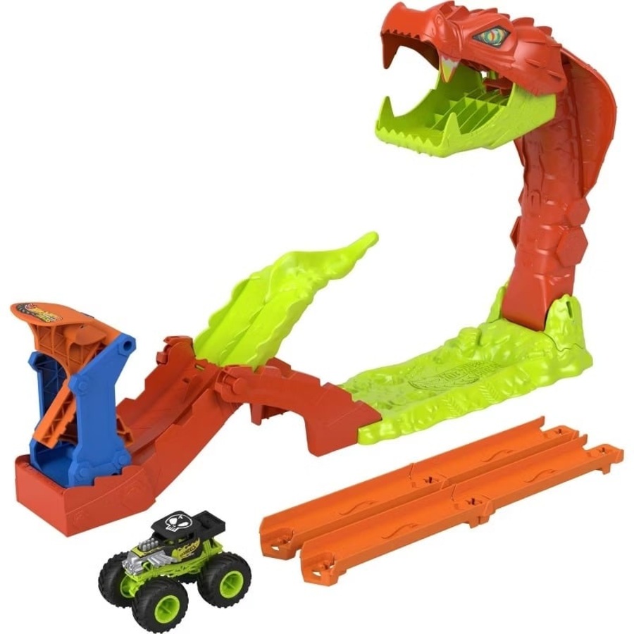 Hot Wheels Monster Trucks Snake Slam Takedown Playset