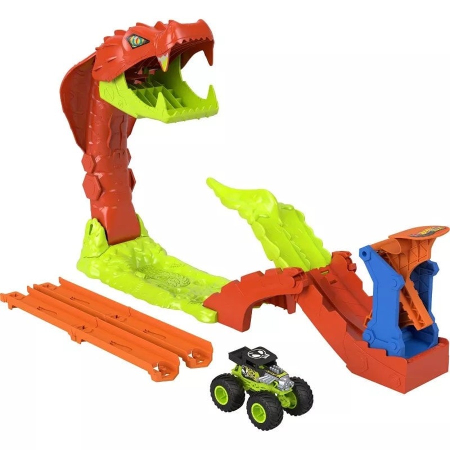 Hot Wheels Monster Trucks Snake Slam Takedown Playset