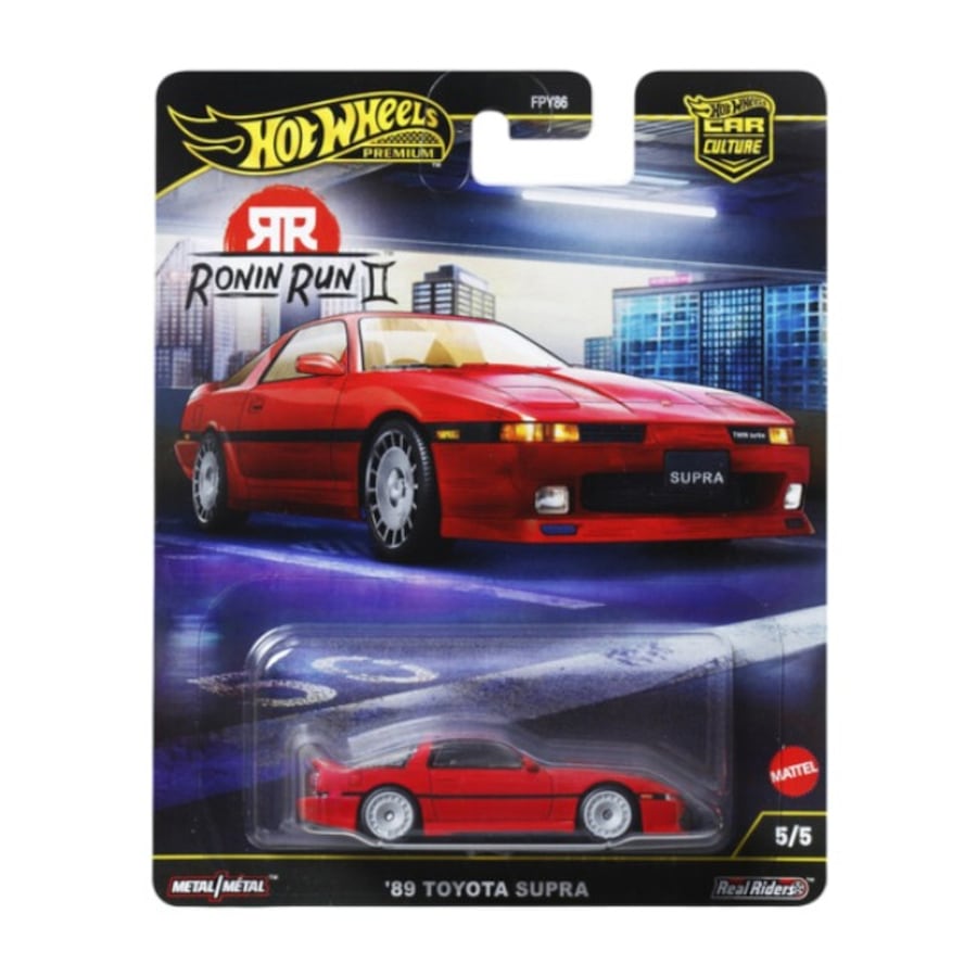 Hot Wheels Premium Car Culture Ronin Run II 1989 Toyota Supra Diecast Vehicle