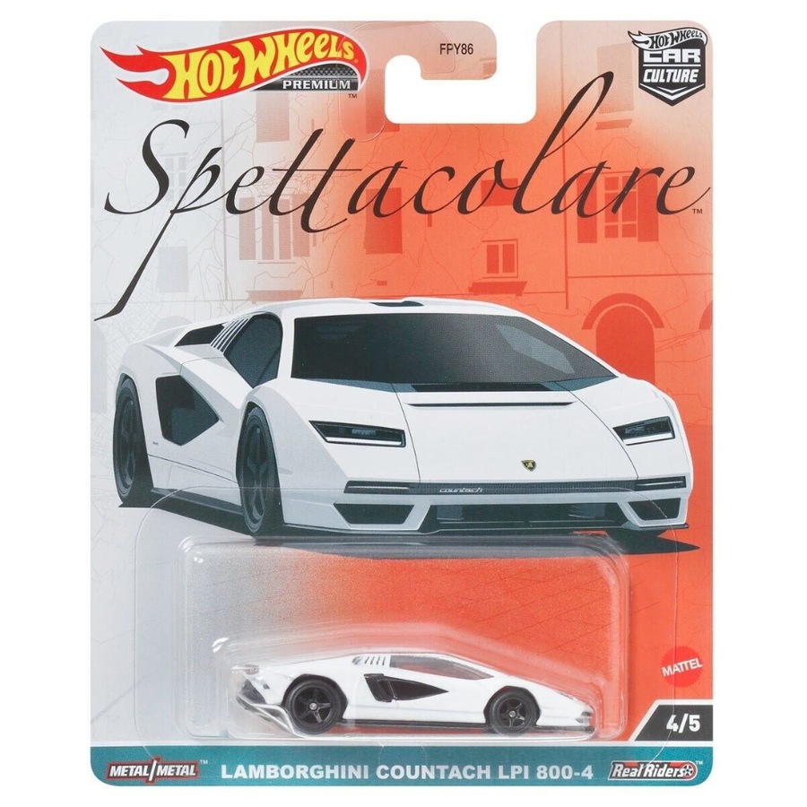 Hot Wheels Premium Car Culture Spettacolare Lamborghini Countach LPI 800-4