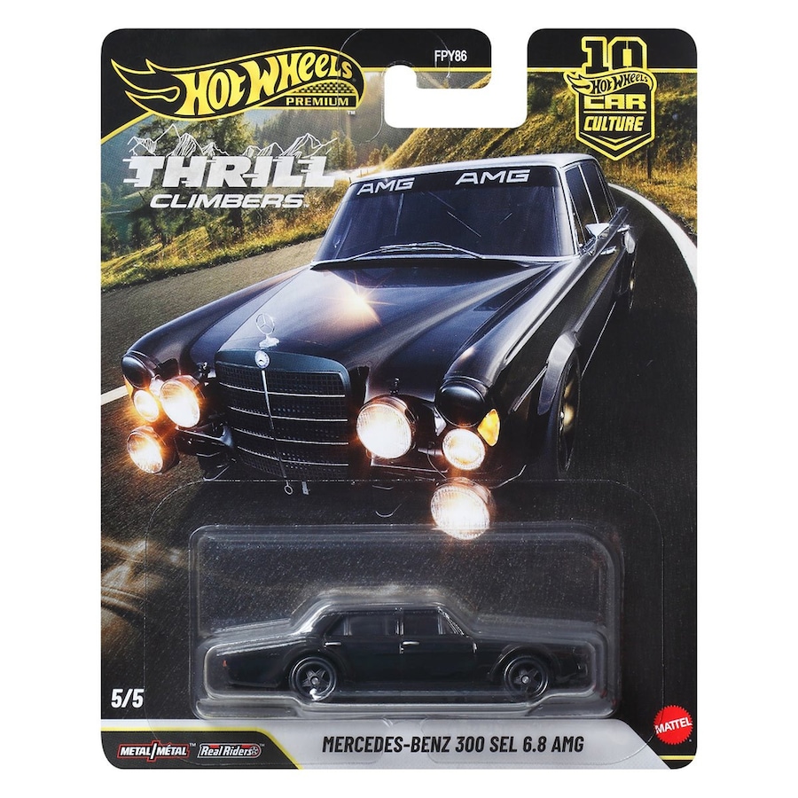 Hot Wheels Premium Car Culture Thrill Climbers Mercedes-Benz 300 SEL 6.8 AMG Diecast Vehicle
