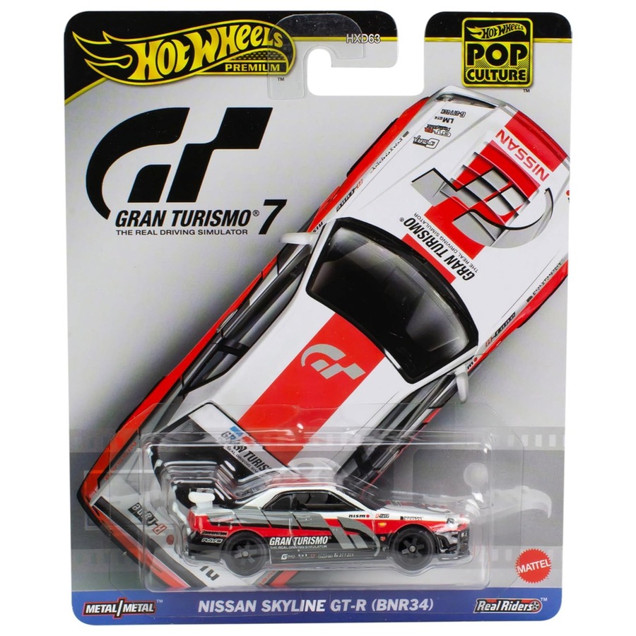 Hot Wheels Premium Pop Culture Gran Turismo 7 Nissan Skyline GT-R BNR34