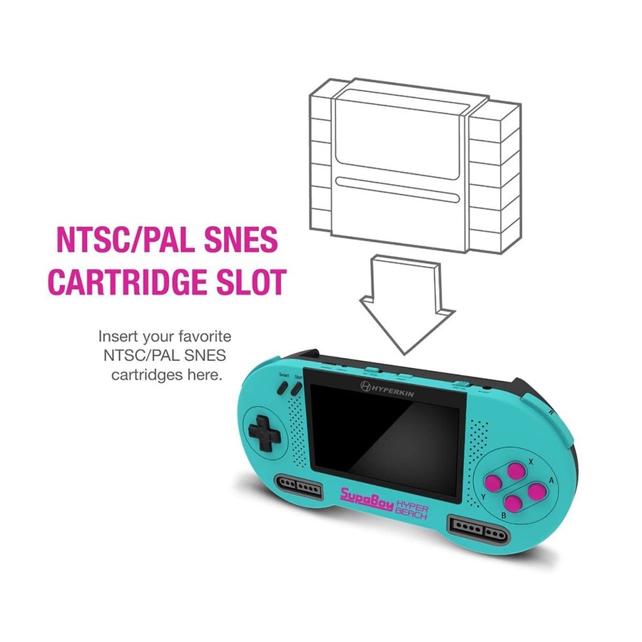Hyperkin SupaBoy Portable Pocket Console for SNES (Blue)