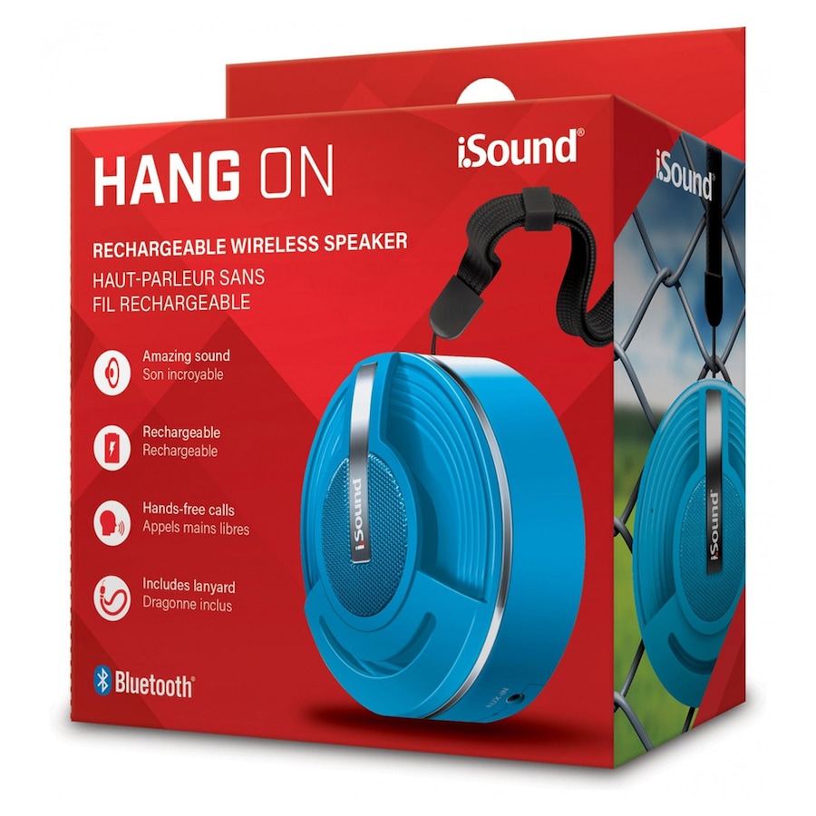 iSound Bluetooth Hang On Portable Speaker Blue