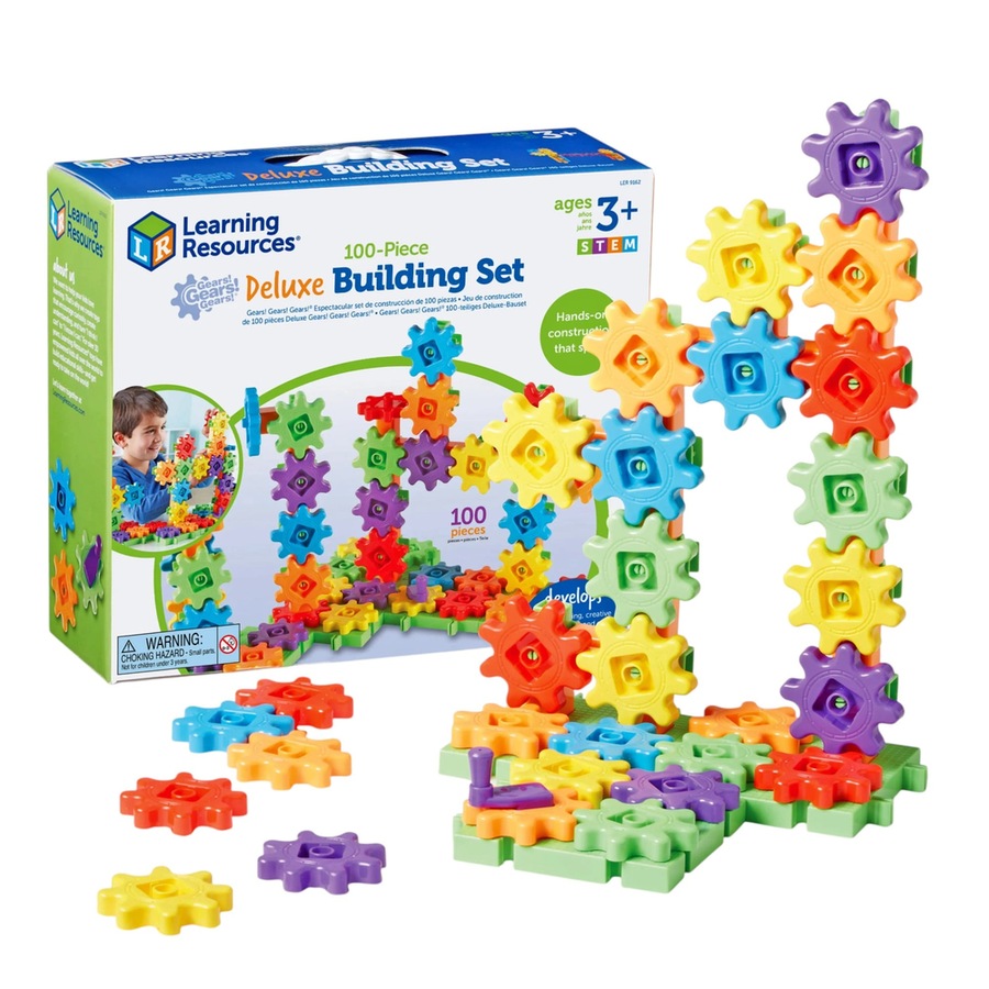 Learning Resources Gears! Gears! Gears! 100 Piece Deluxe Building Set