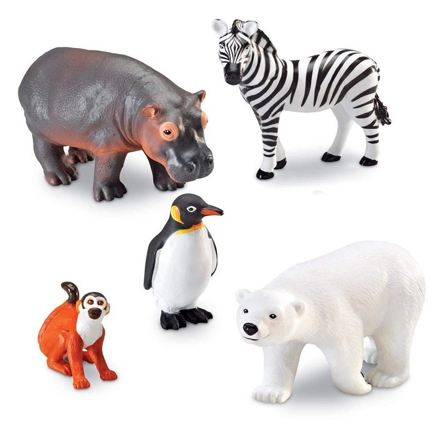 Learning Resources Jumbo Zoo Animals Set of 5