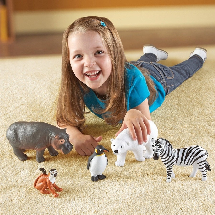 Learning Resources Jumbo Zoo Animals Set of 5