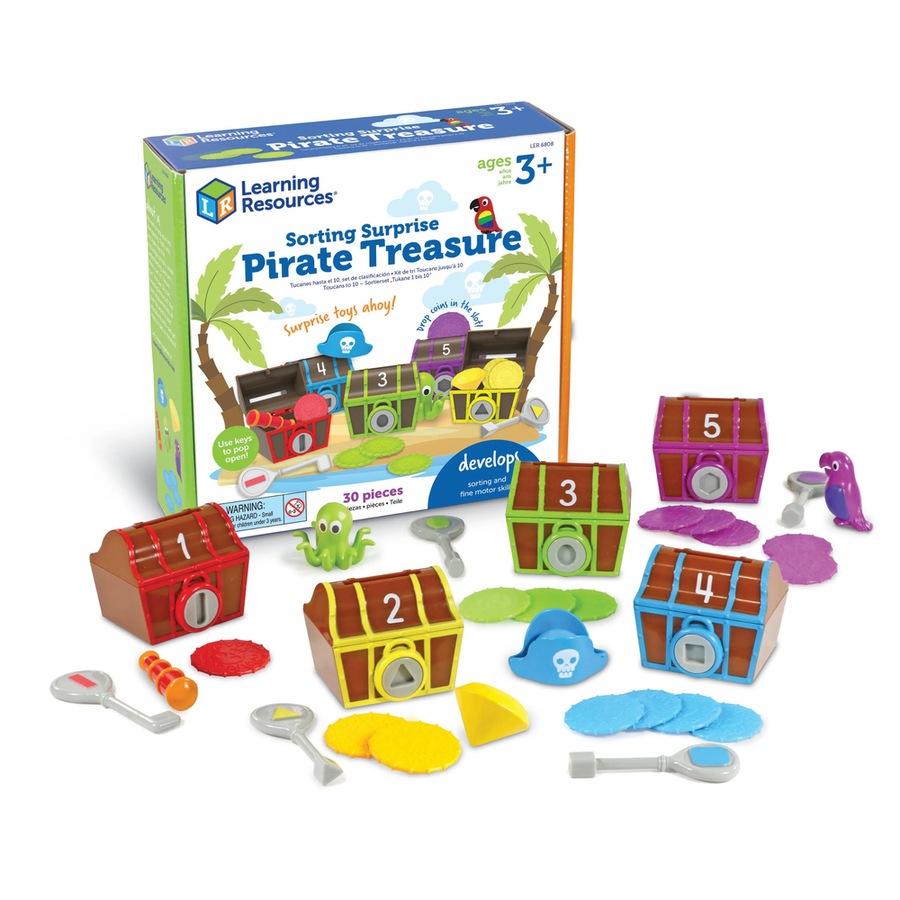 Learning Pirate Buy Learning Resources Sorting Surprise Pirate Treasure Playset ...